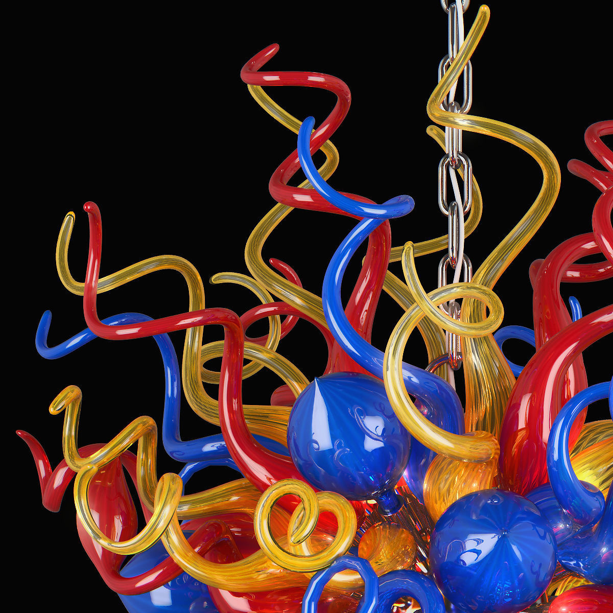 890100 Vulcano Lightstar Hanging Lamp 3D model_3