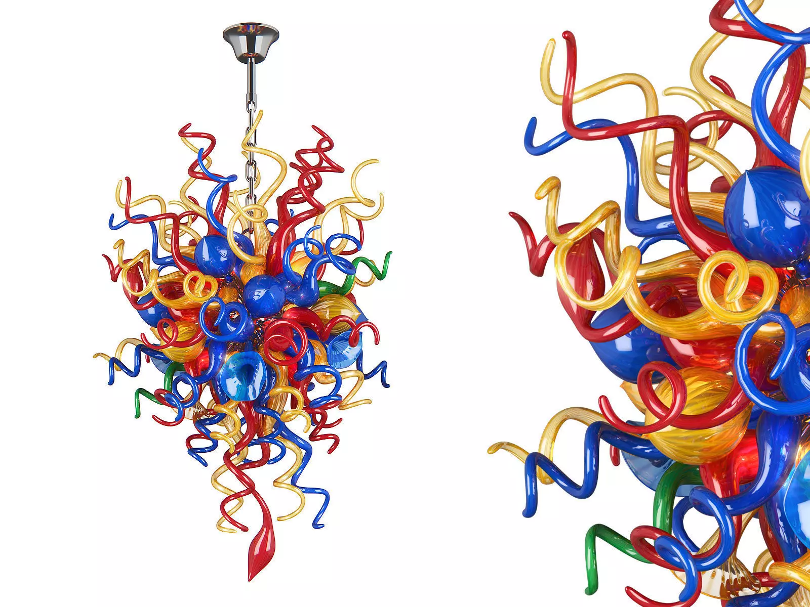 890100 Vulcano Lightstar Hanging Lamp 3D model_0