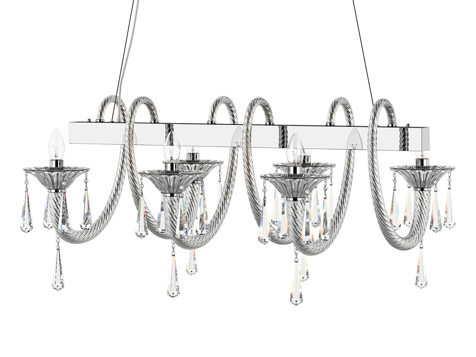 821160 Corno Lightstar Hanging Chandelier 3D model_1