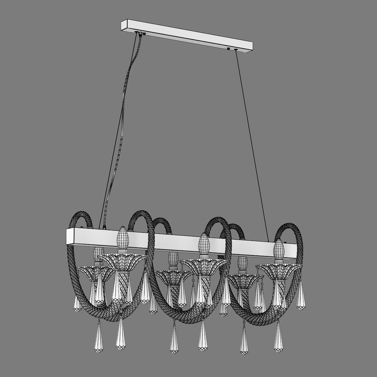 821160 Corno Lightstar Hanging Chandelier 3D model_5