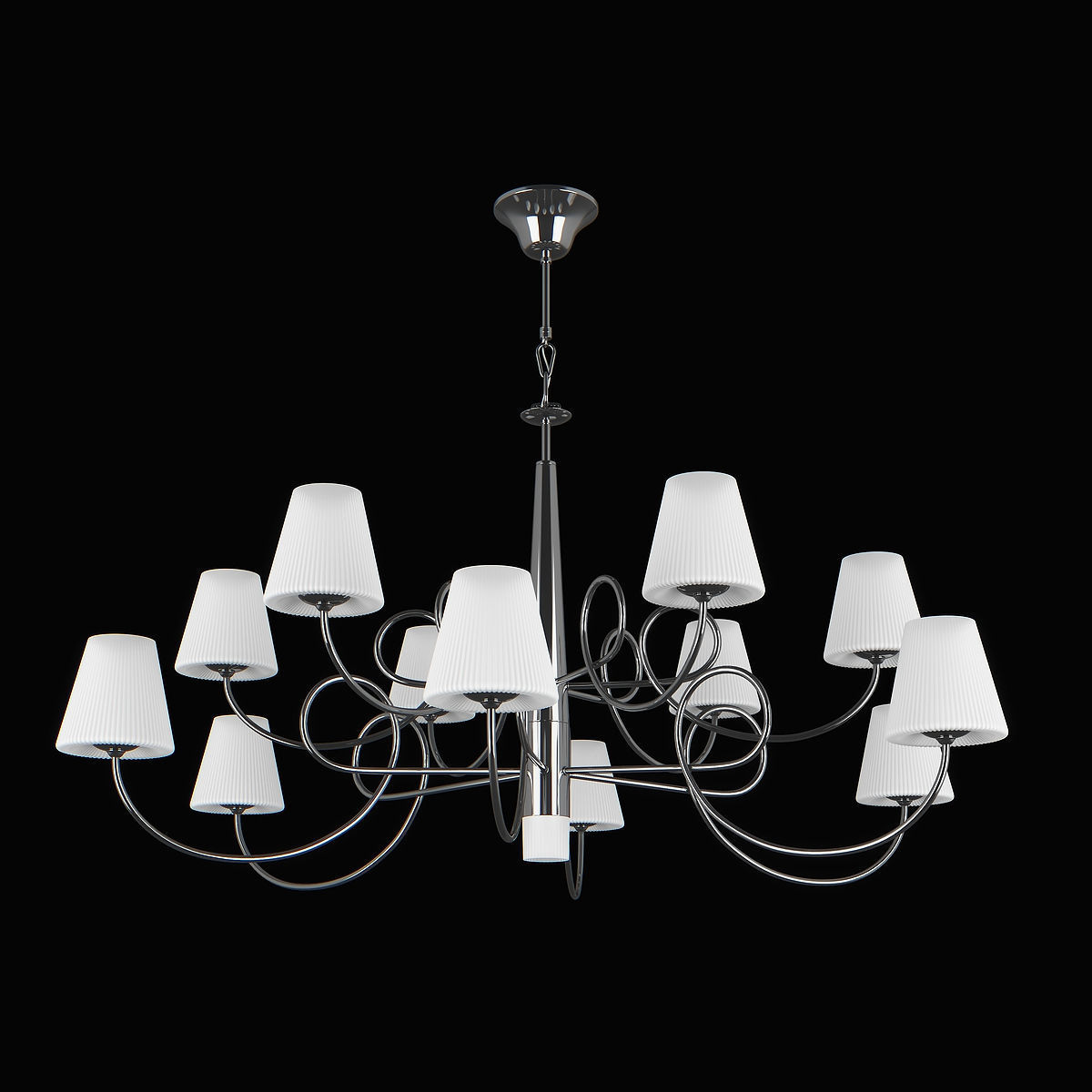 81433x Vortico Lightstar Chandelier 3D model_6