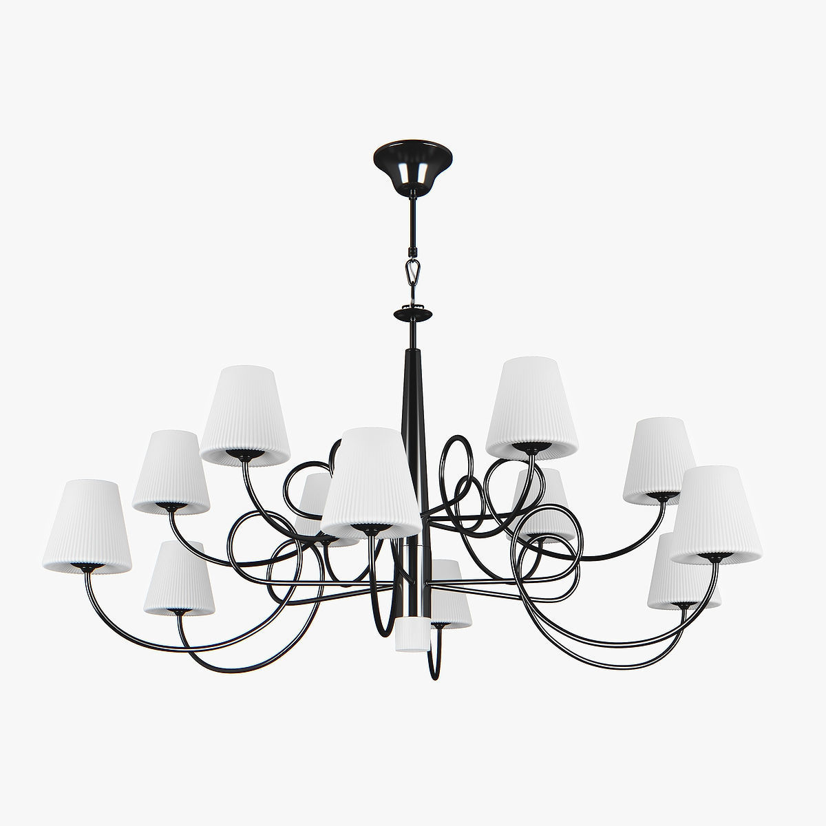 81433x Vortico Lightstar Chandelier 3D model_8
