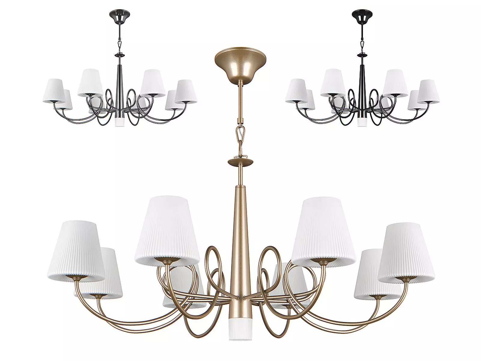 81429x Vortico Lightstar Chandelier 3D model_0