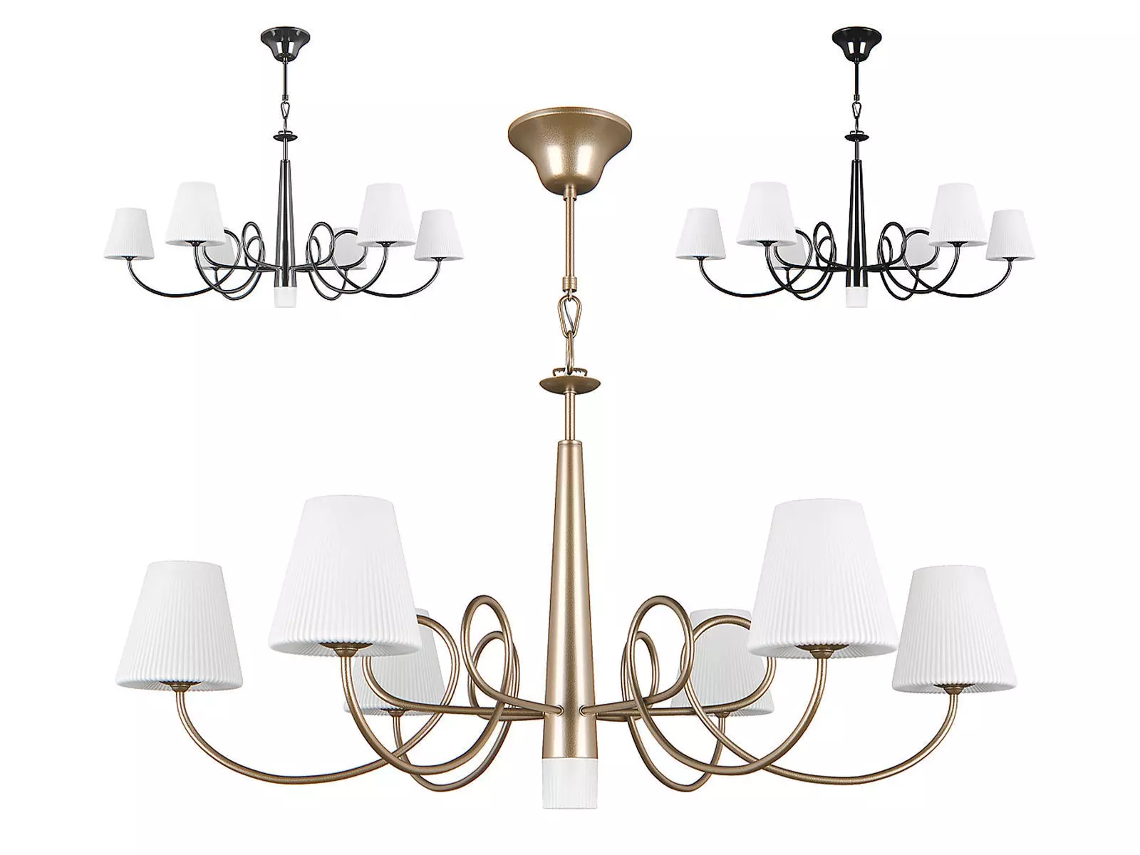 81427x Vortico Lightstar Chandelier 3D model_0
