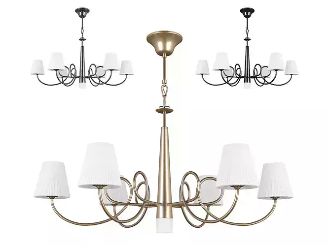 81427x Vortico Lightstar Chandelier 3D model