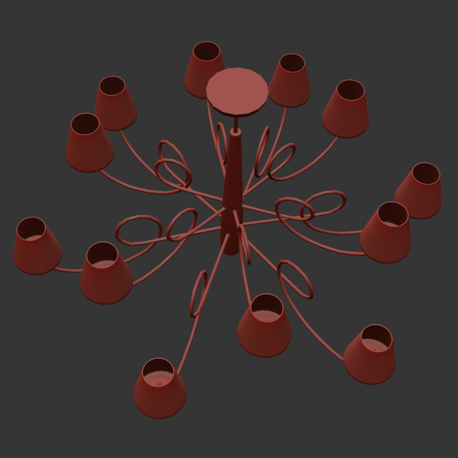 81413x Vortico Lightstar Chandelier 3D model_13