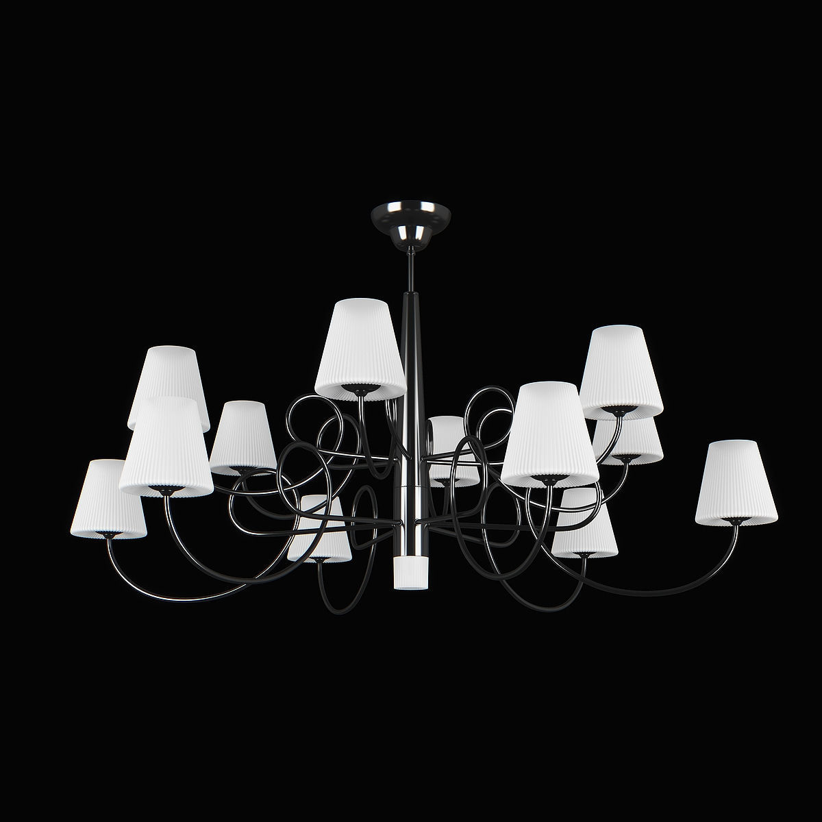 81413x Vortico Lightstar Chandelier 3D model_9