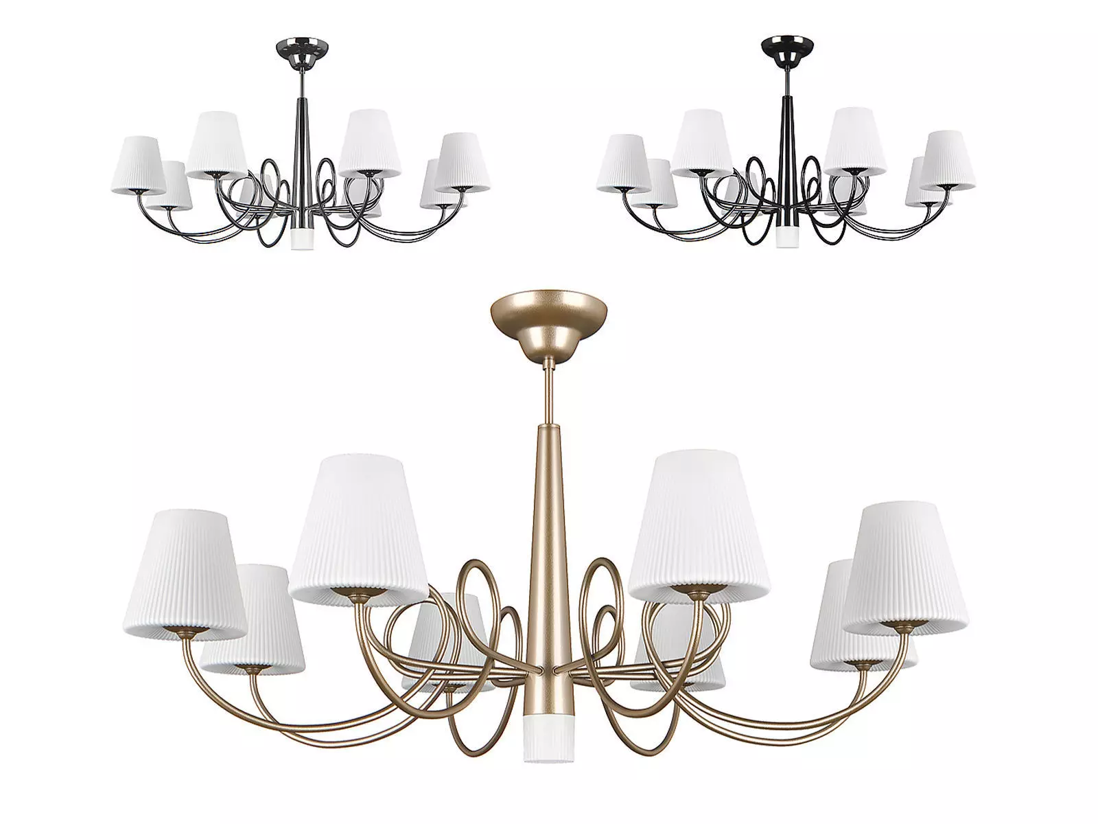 81409x Vortico Lightstar Chandelier 3D model_0
