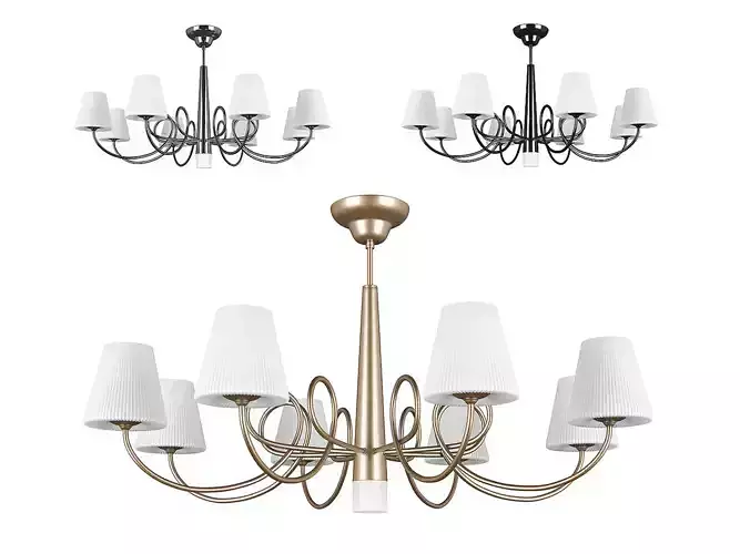 81409x Vortico Lightstar Chandelier 3D model