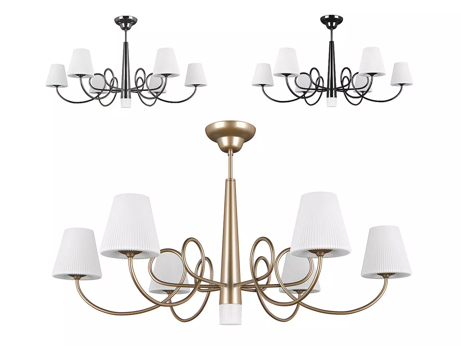 81407x Vortico Lightstar Chandelier 3D model_0