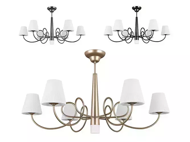 81407x Vortico Lightstar Chandelier 3D model