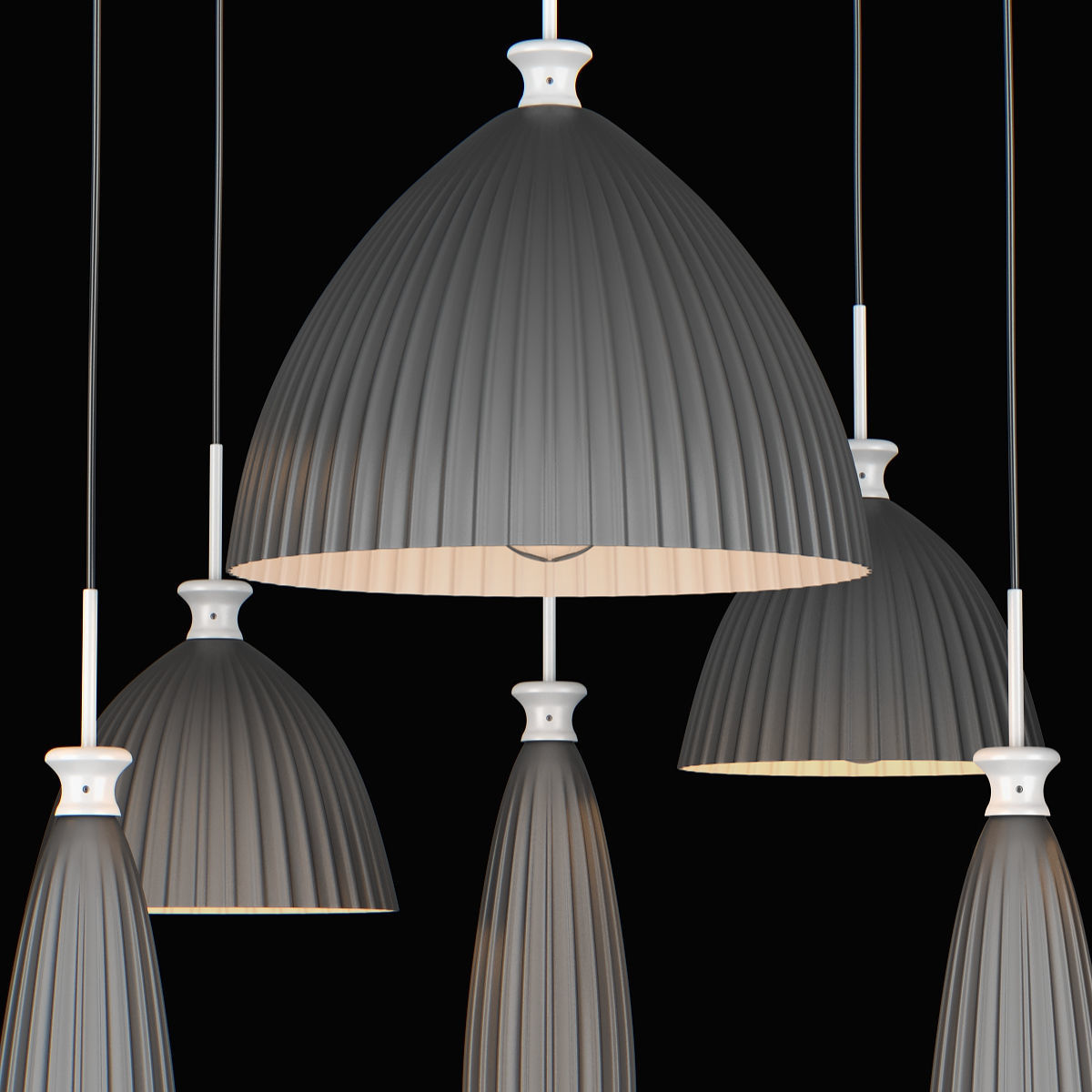81022x Agola Lightstar Hanging Chandelier 3D model_7