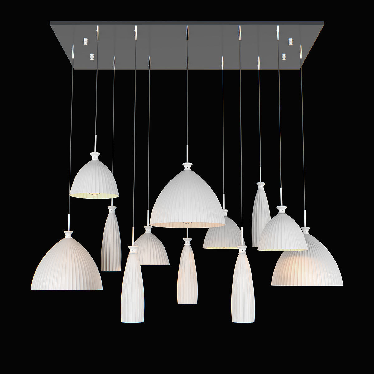 81022x Agola Lightstar Hanging Chandelier 3D model_3