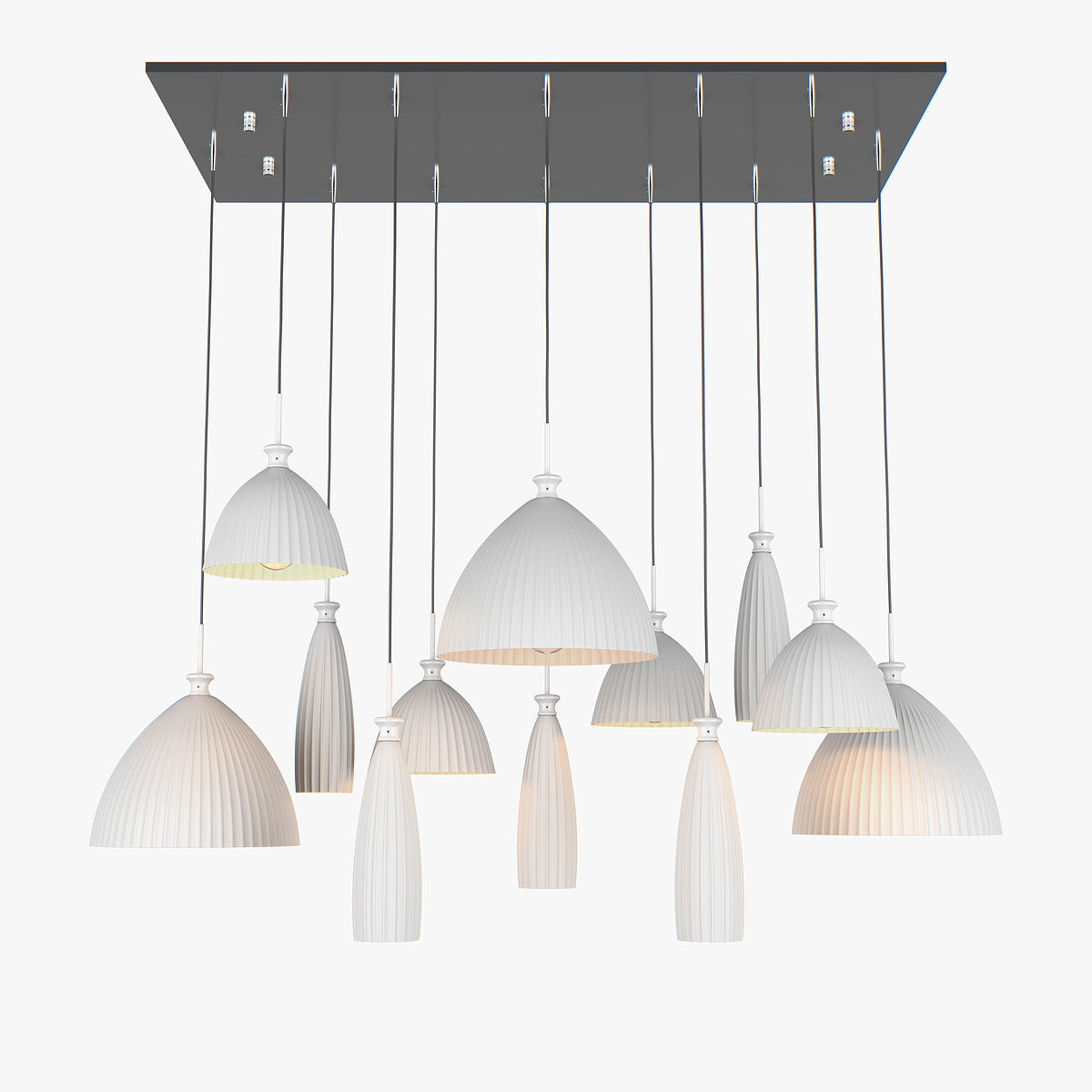 81022x Agola Lightstar Hanging Chandelier 3D model_2