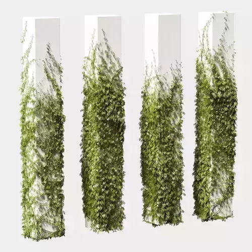 Leaves for square columns 3D model