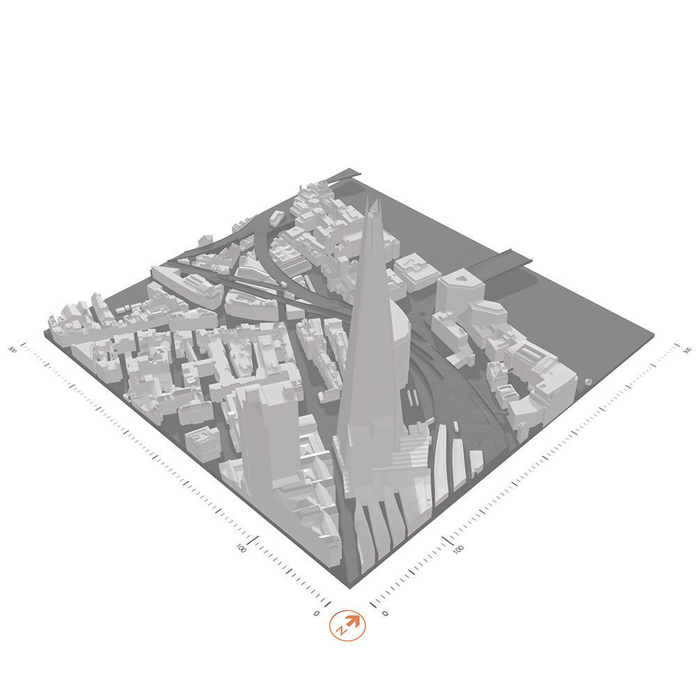 Free 3D Model of London - Sample of AccuCities Base Model - Tile Free 3D model_3