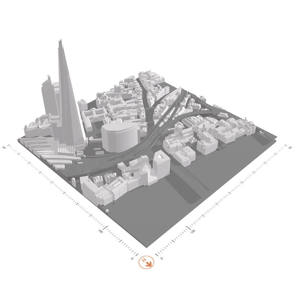 Free 3D Model of London - Sample of AccuCities Base Model - Tile Free 3D model_2