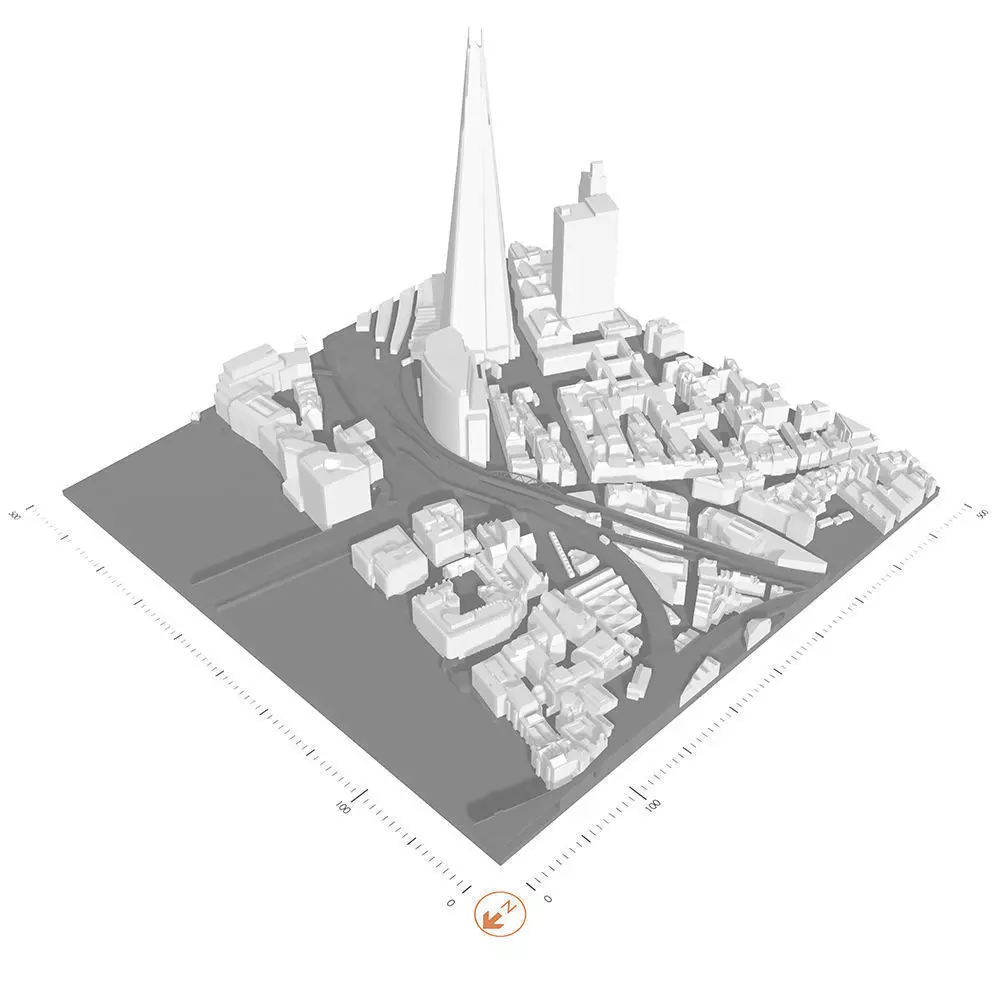 Free 3D Model of London - Sample of AccuCities Base Model - Tile Free 3D model_0