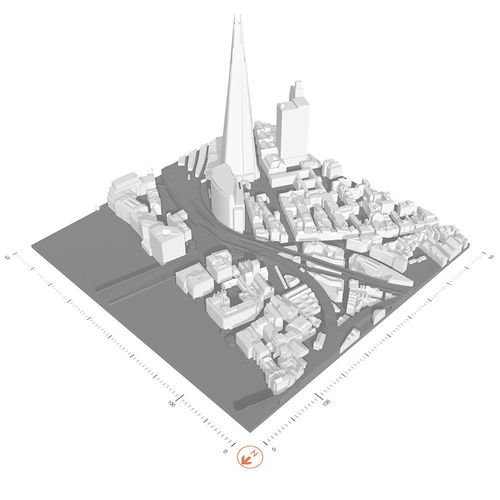 Free 3D Model of London - Sample of AccuCities Base Model - Tile Free 3D model