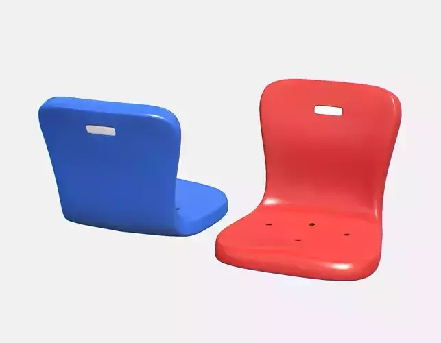 Stadium Seat 2 Low-poly 3D model