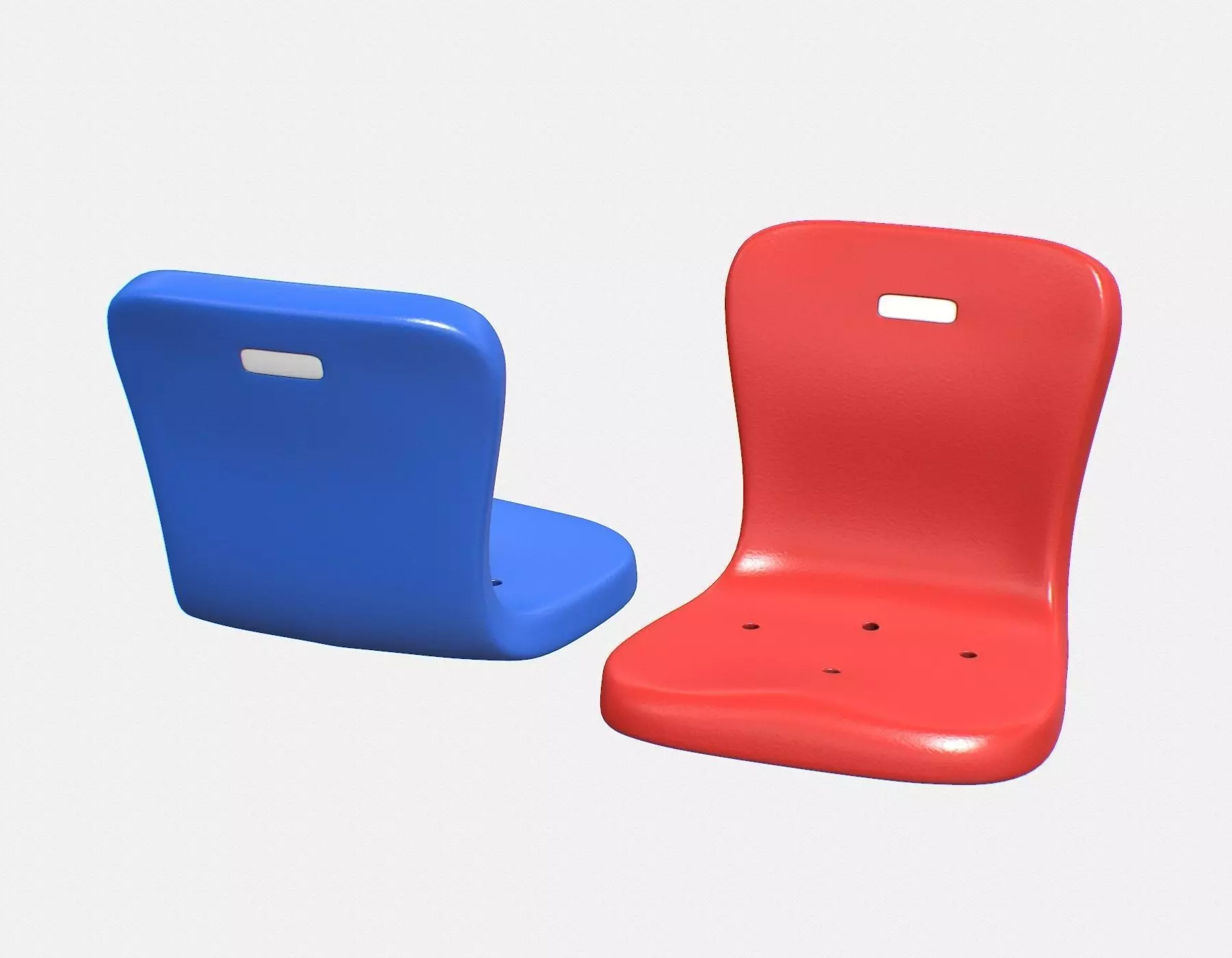 Stadium Seat 2 Low-poly 3D model_0