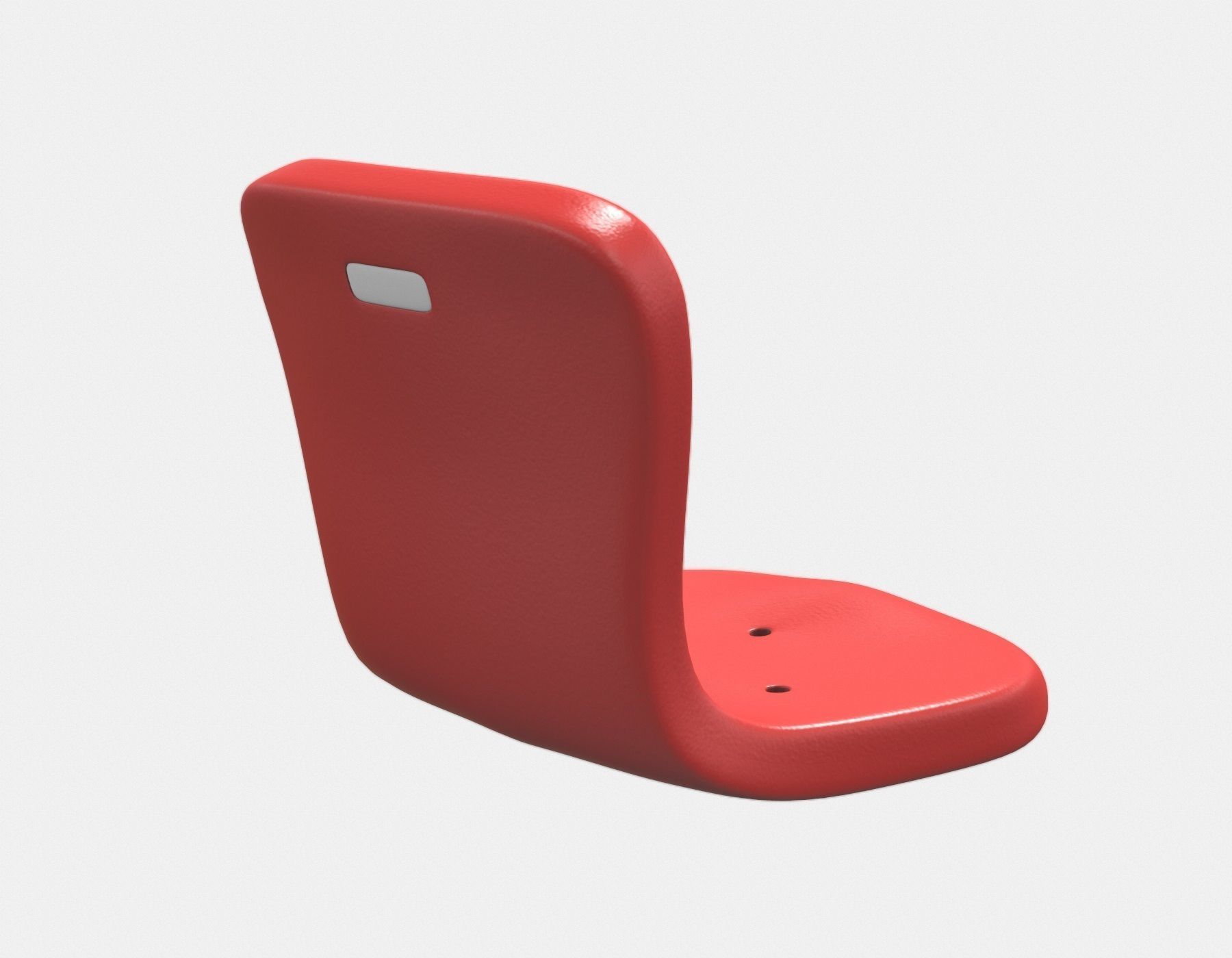 Stadium Seat 2 Low-poly 3D model_2