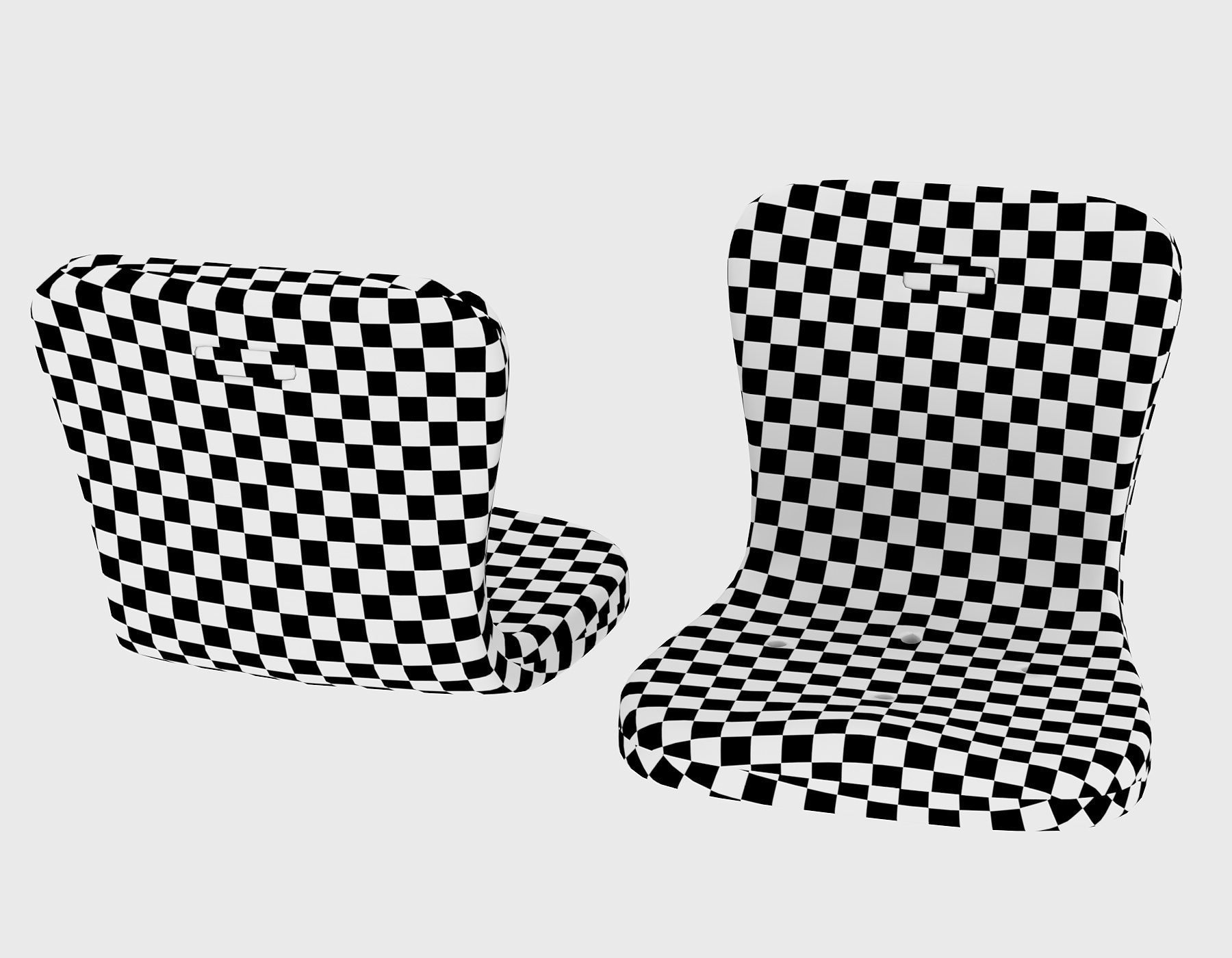 Stadium Seat 2 Low-poly 3D model_9