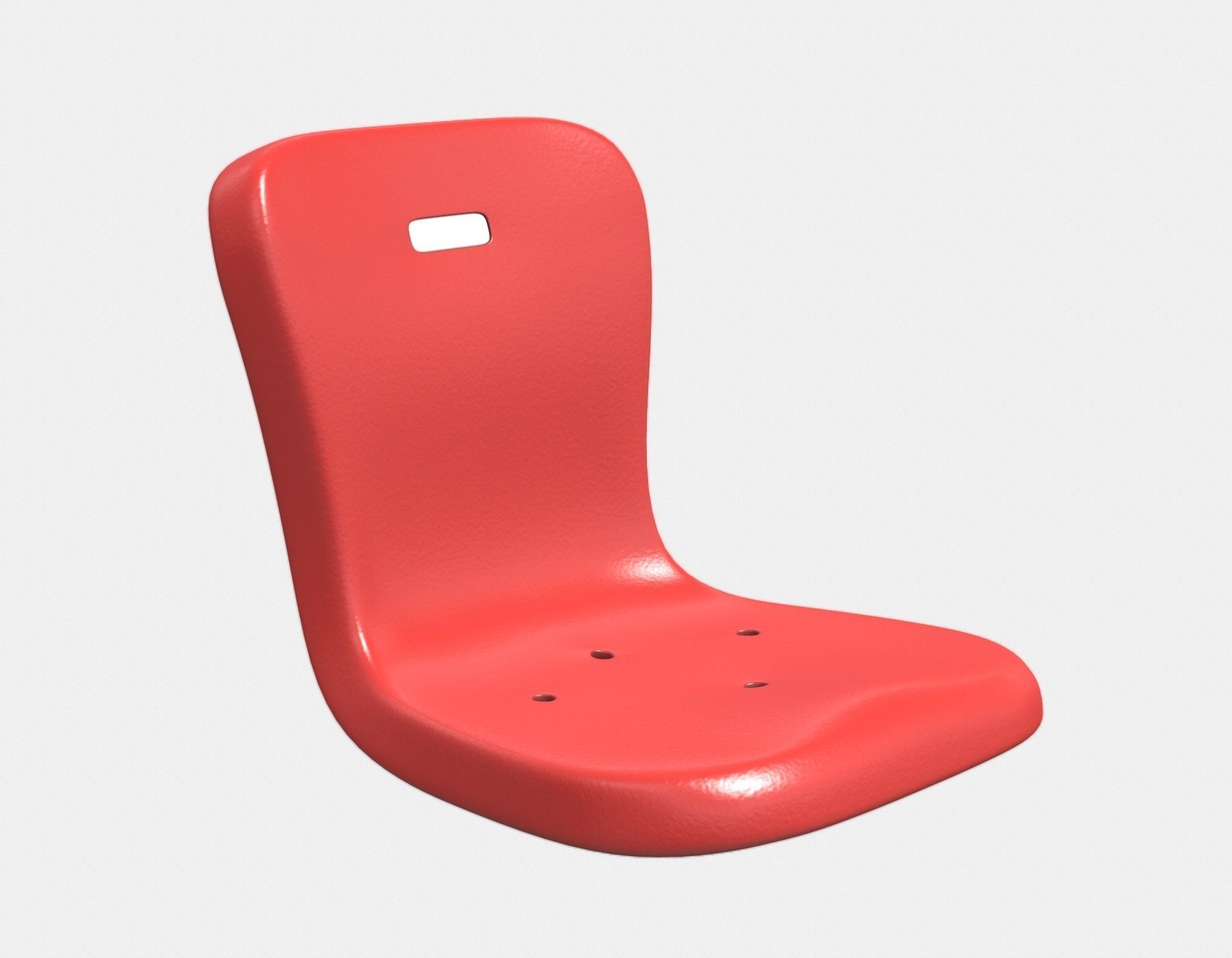 Stadium Seat 2 Low-poly 3D model_1