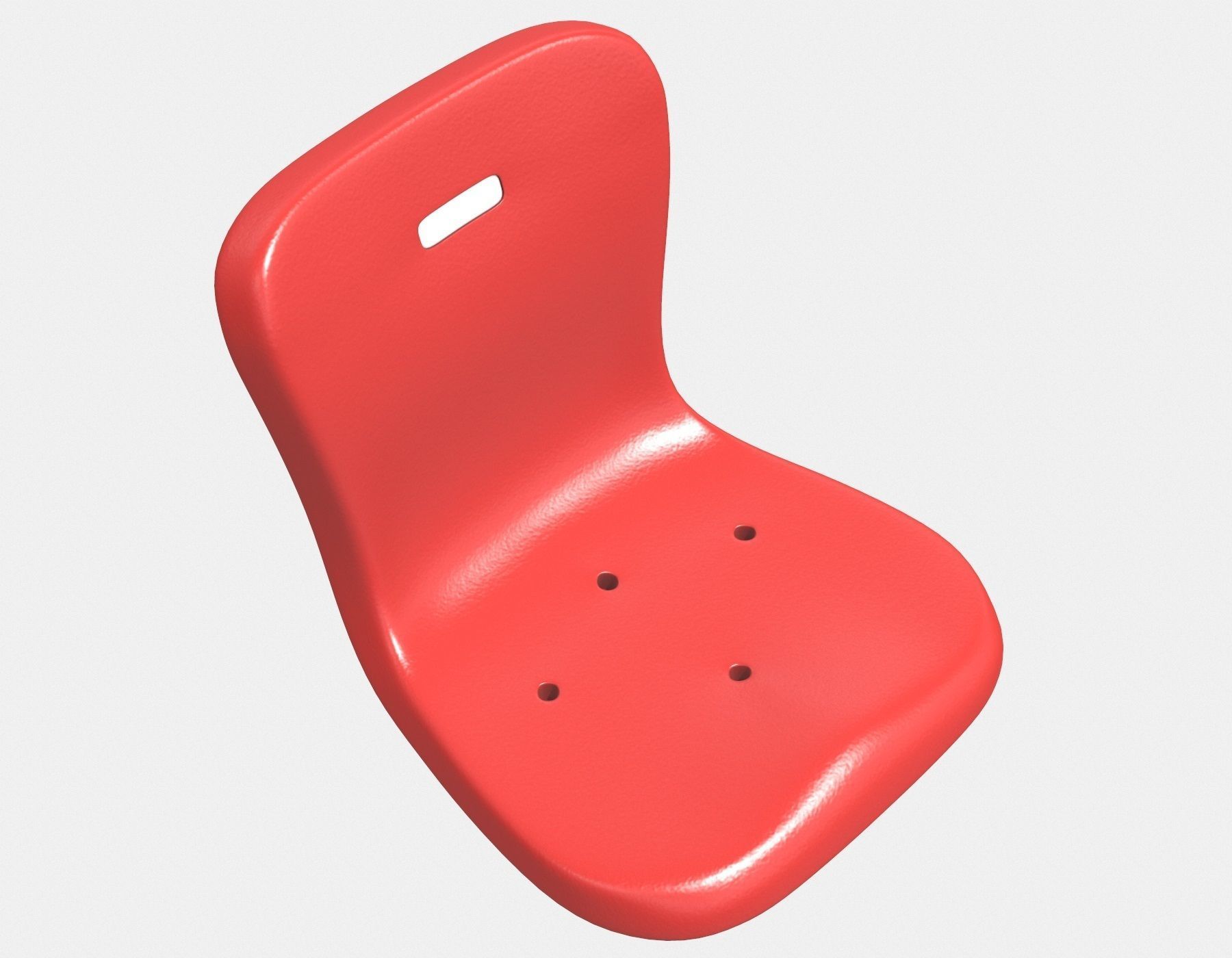 Stadium Seat 2 Low-poly 3D model_6