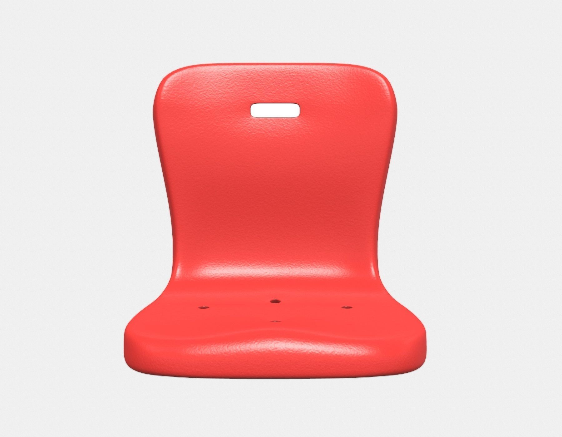 Stadium Seat 2 Low-poly 3D model_5