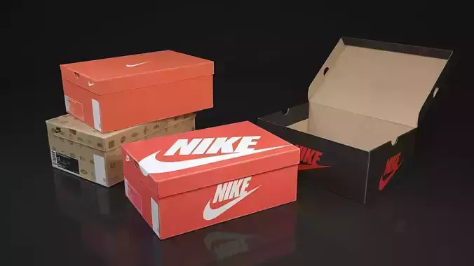 Shoe box Nike 3d 3D model