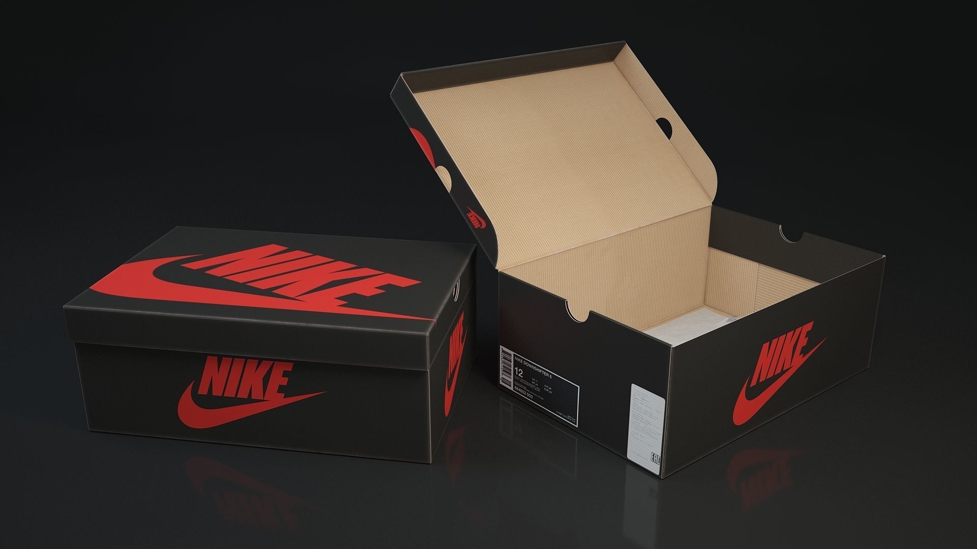 Shoe box Nike 3d 3D model_3