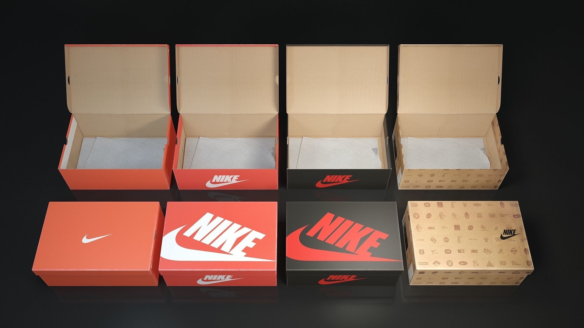 Shoe box Nike 3d 3D model_10