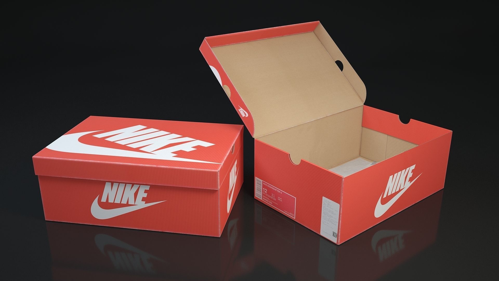 Shoe box Nike 3d 3D model_1