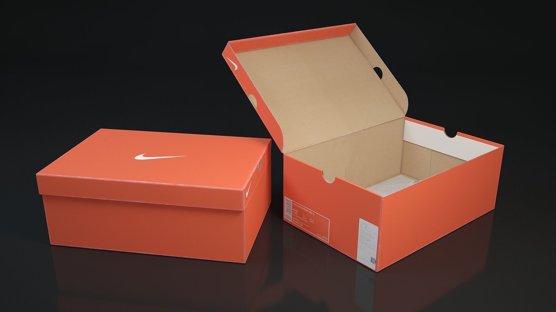 Shoe box Nike 3d 3D model_2