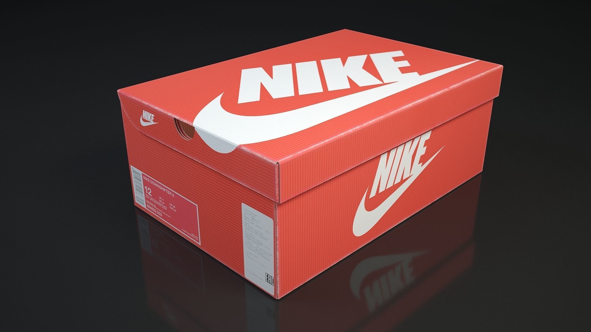 Shoe box Nike 3d 3D model_5