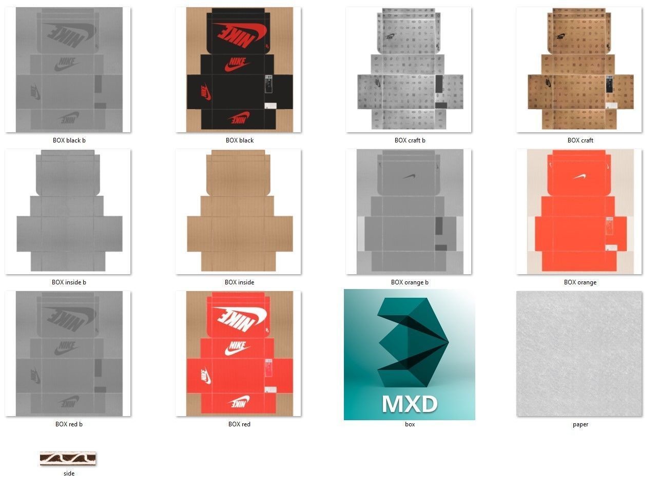 Shoe box Nike 3d 3D model_11