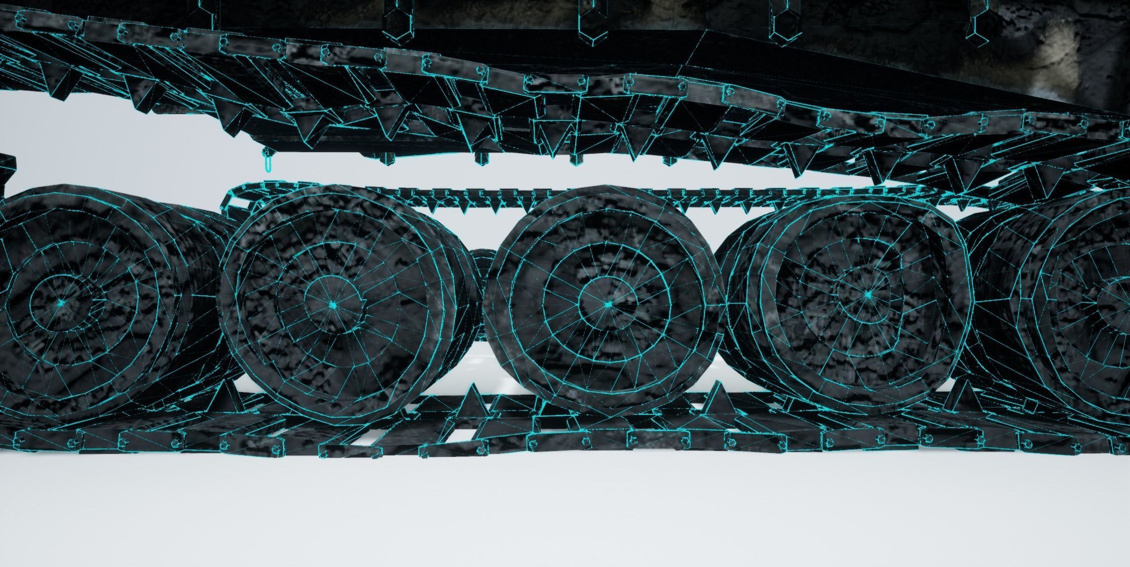 Tank Destroyed Low-poly 3D model_22