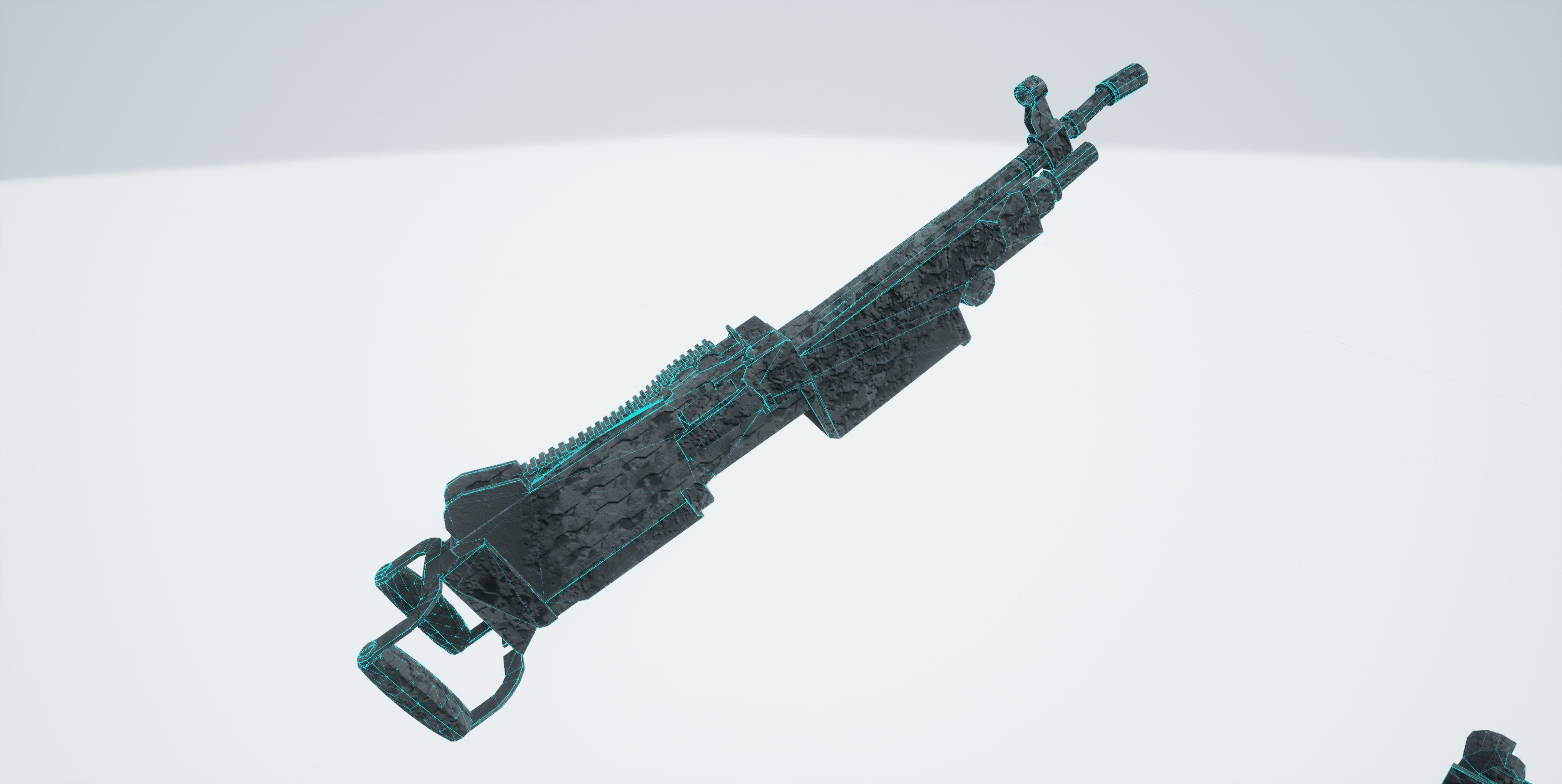 Tank Destroyed Low-poly 3D model_20