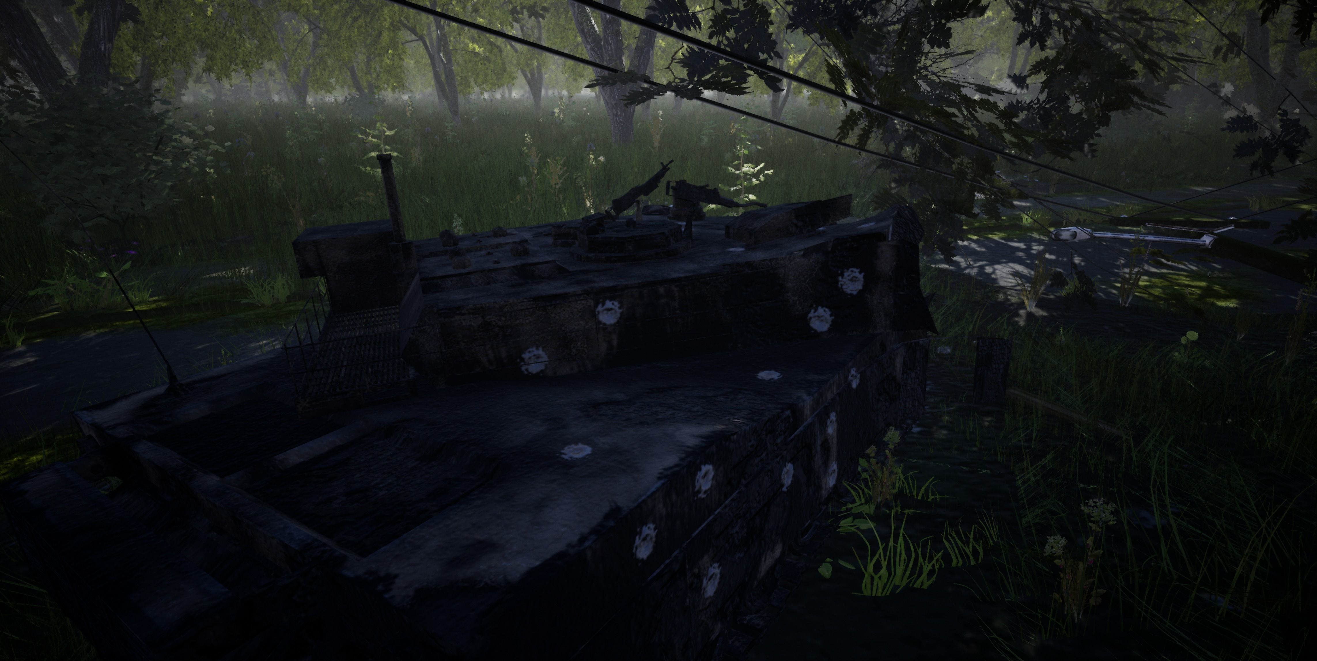 Tank Destroyed Low-poly 3D model_11