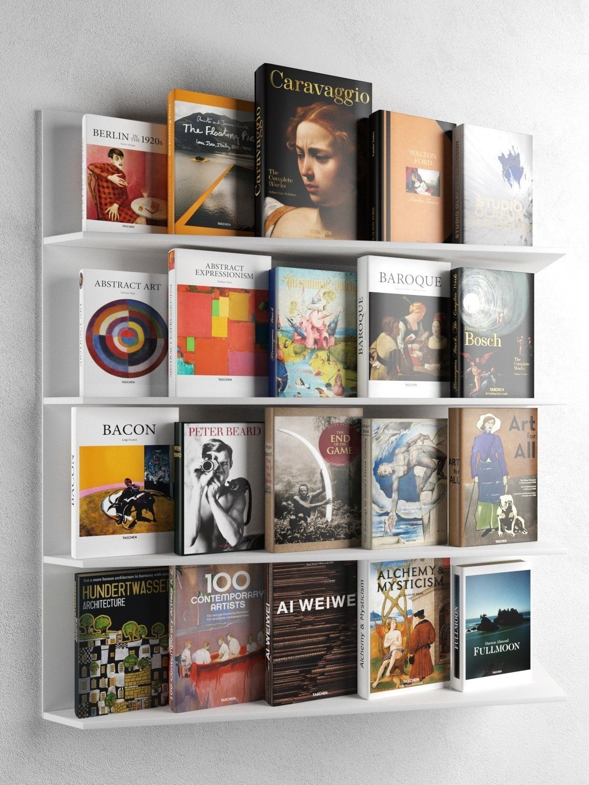 Books Collection 01 3D model_1