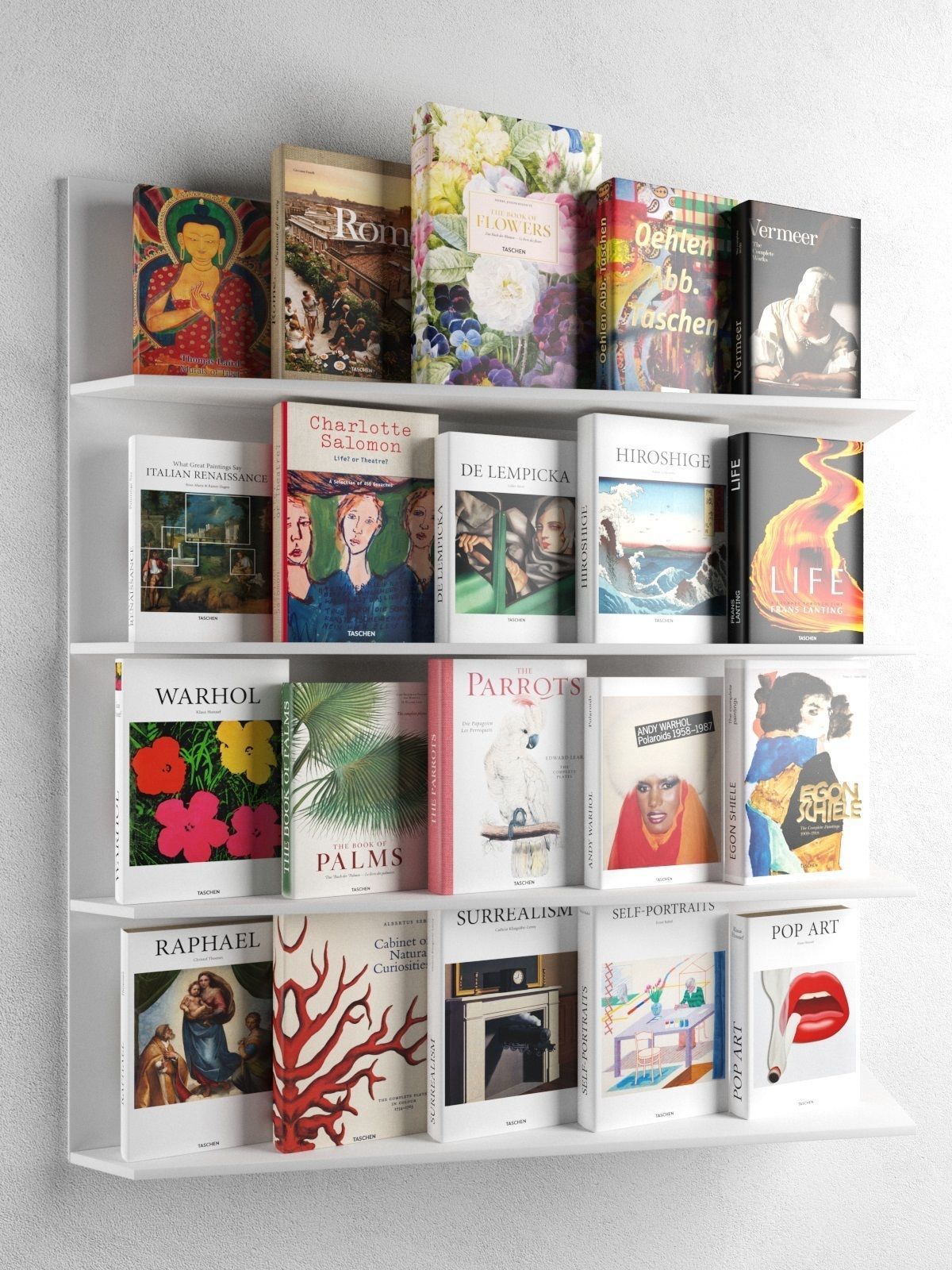 Books Collection 01 3D model_2