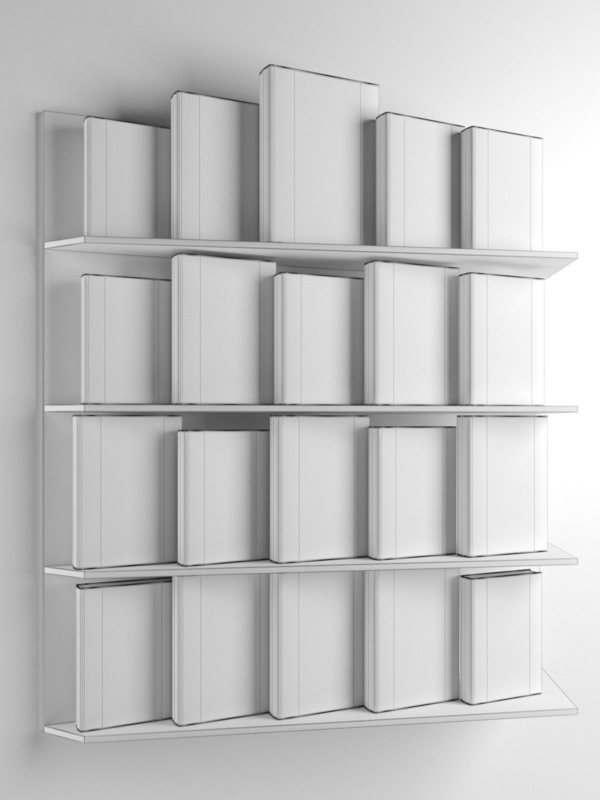 Books Collection 01 3D model_6