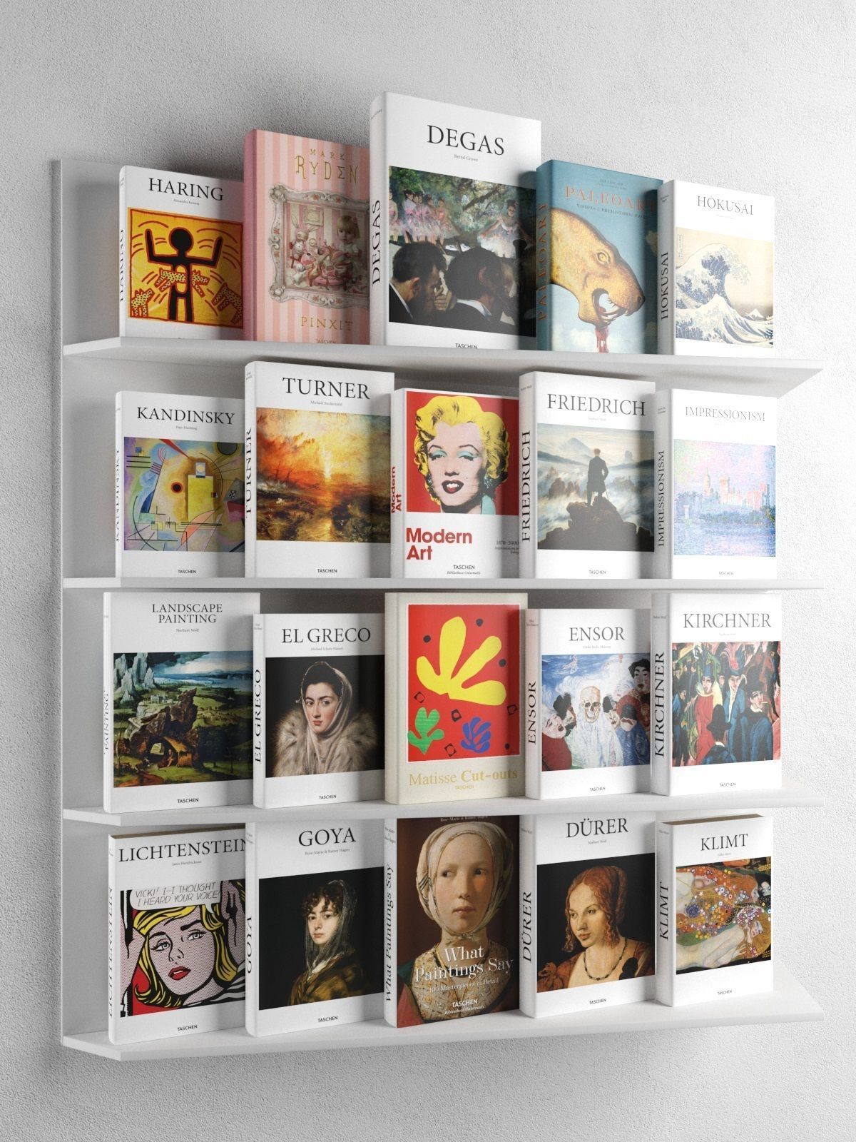 Books Collection 01 3D model_5