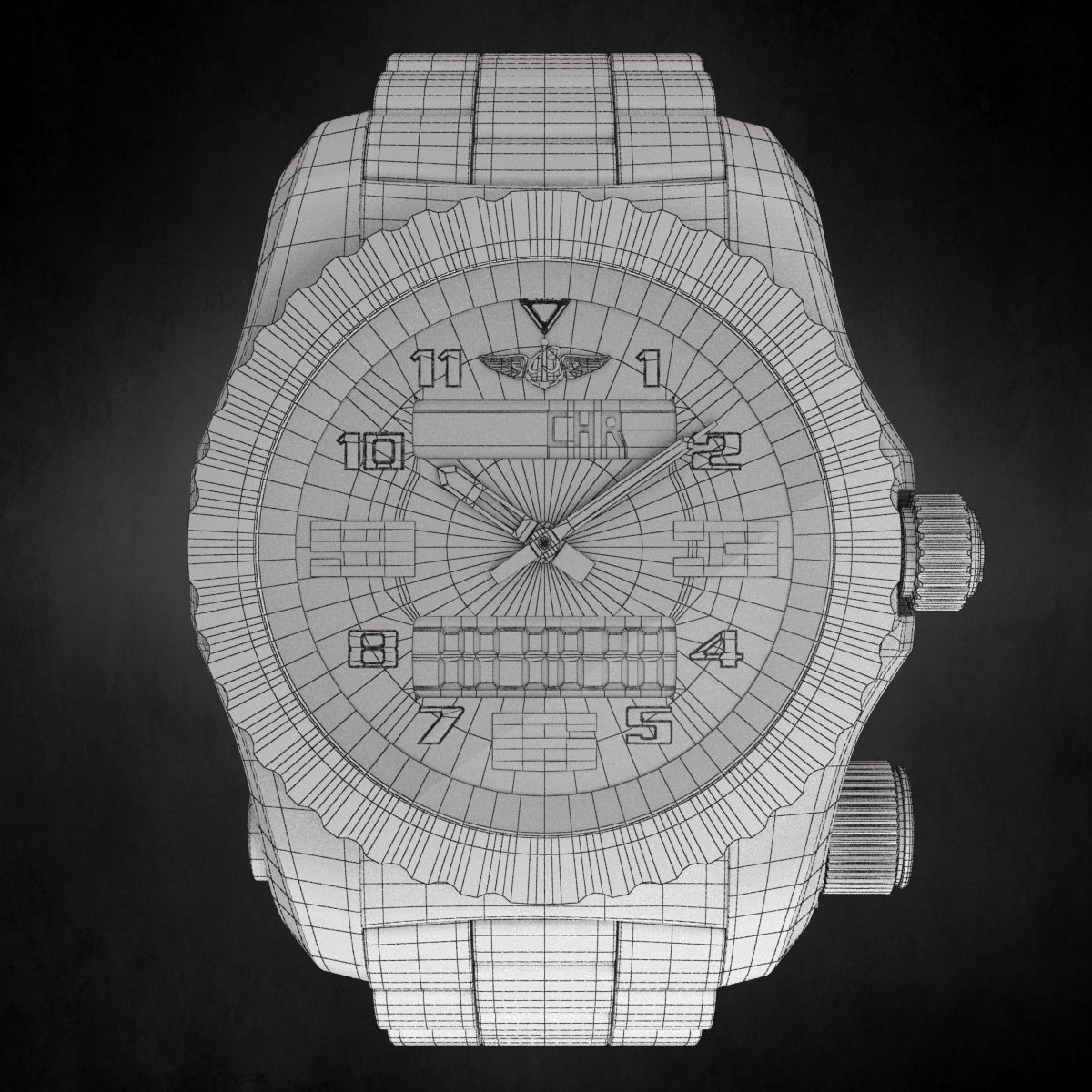 Breitling Emergency II Watch  3D model_7