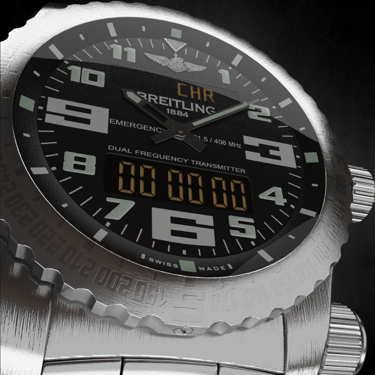 Breitling Emergency II Watch  3D model_5