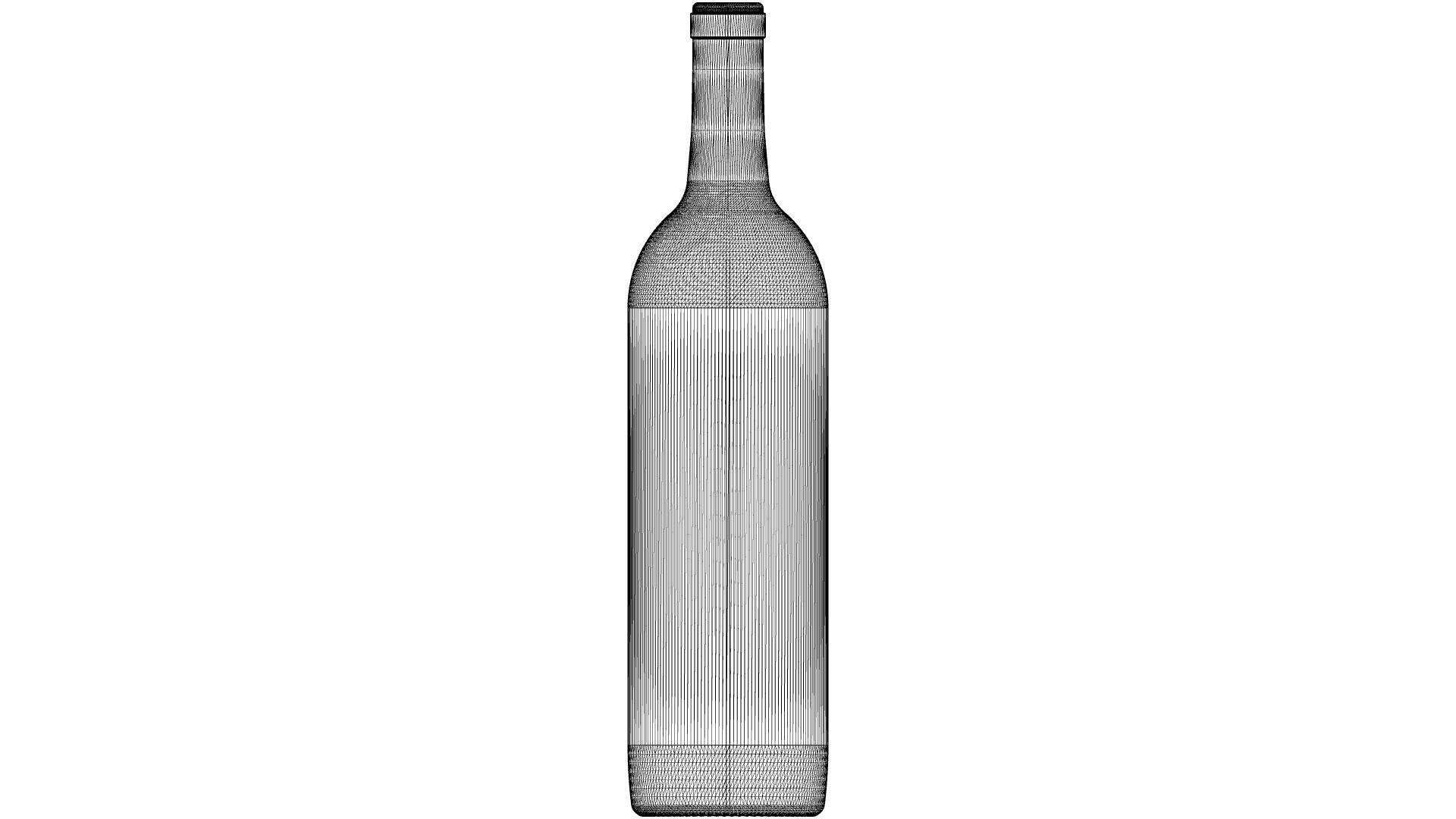 Wine bottle 3D print model_6