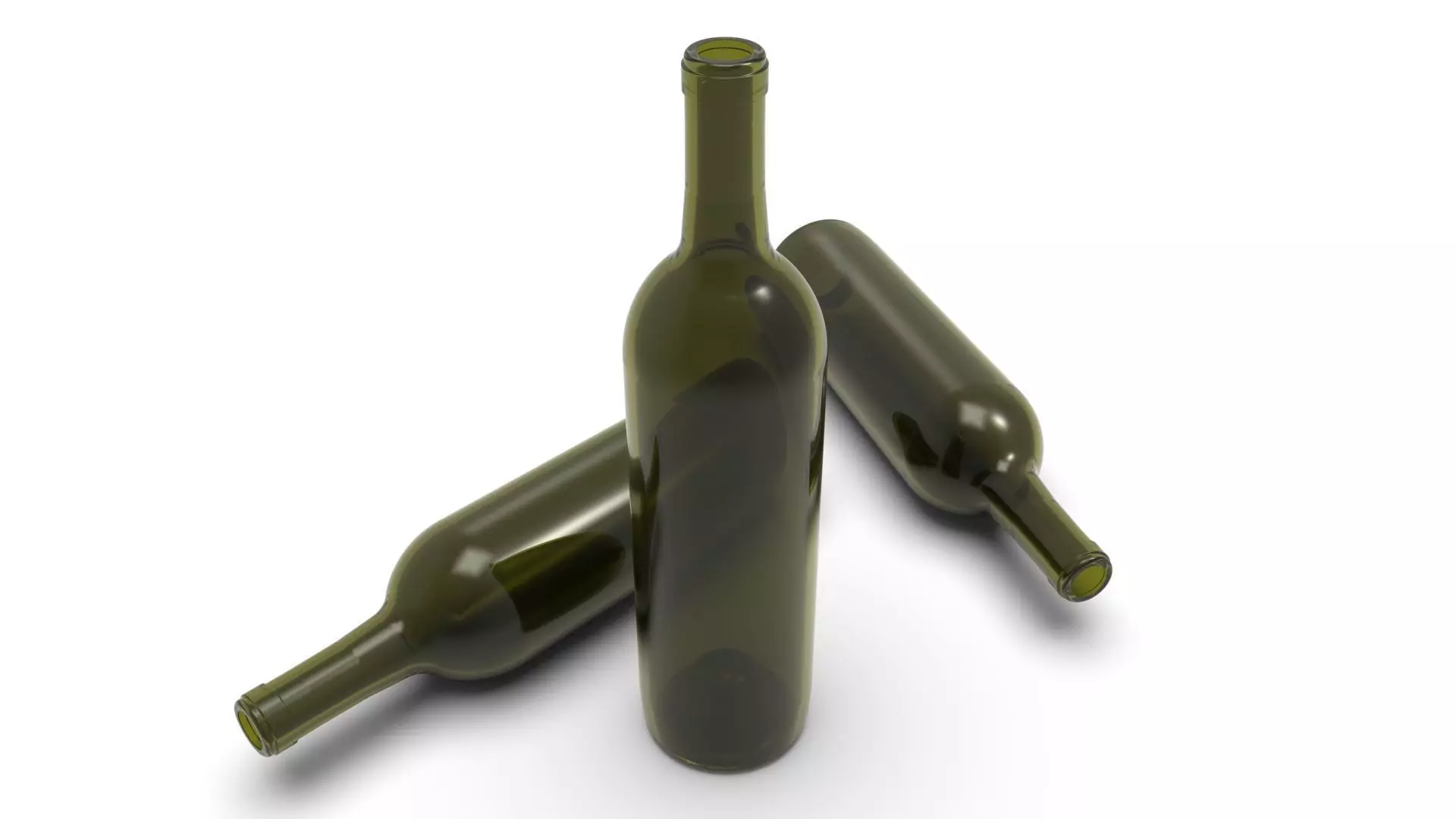 Wine bottle 3D print model_0