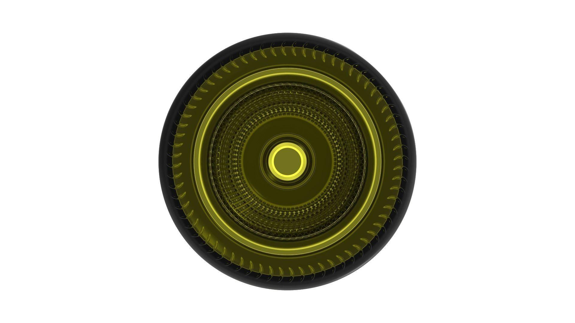 Wine bottle 3D print model_8