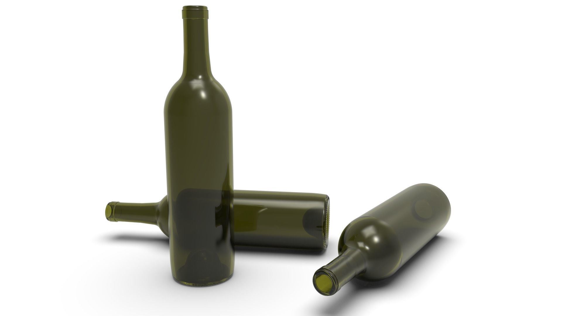 Wine bottle 3D print model_13